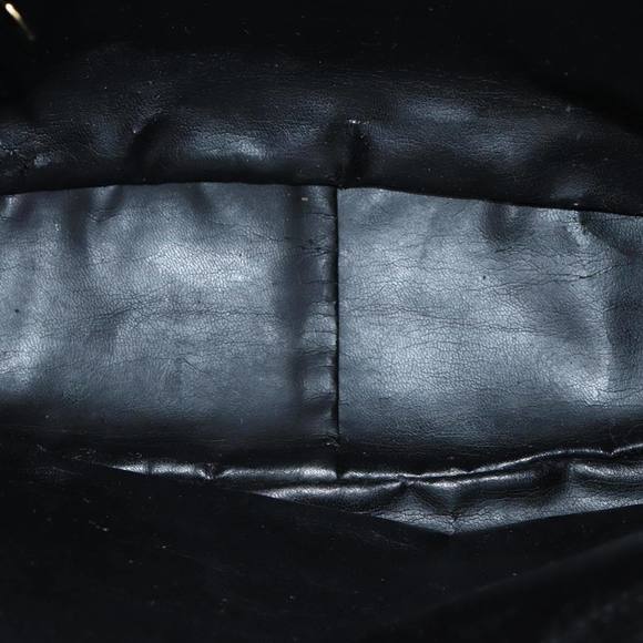 GUCCI Bamboo Hand Bag Leather 2way Black 001 1638 Auth 79644 - Picture 10 of 16